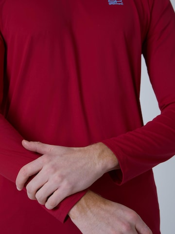 SPORTKIND Funktionsshirt 'Crew Neck Long Sleeve Shirt'‌‌‌‌‌‌‌‌‌‌ in Rot