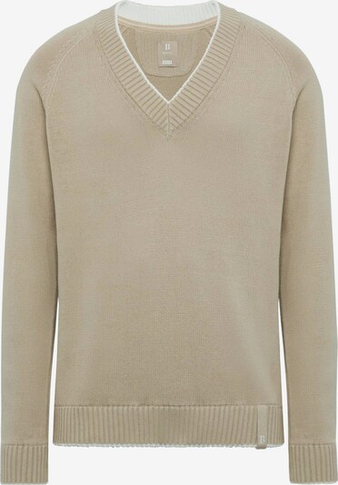 Boggi Milano Sweater in Dark beige / Egg shell, Item view