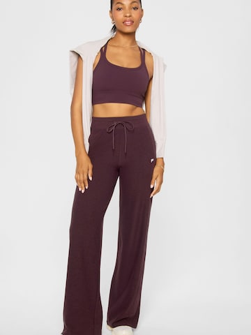 Fabletics Wide leg Sports trousers 'JERSEY WIDE LEG PANT' in Red