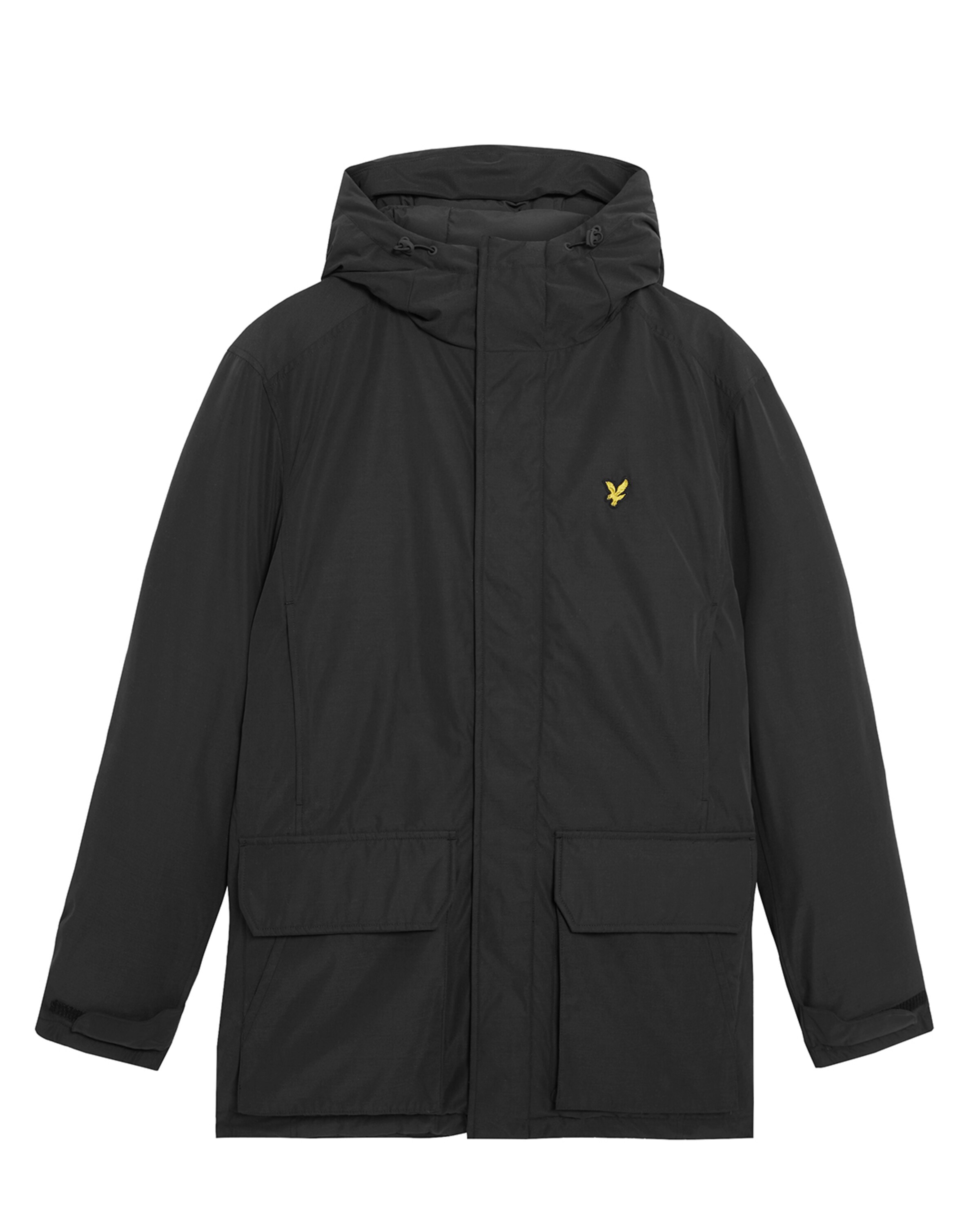 Parka mi-saison Lyle & Scott en noir : devant