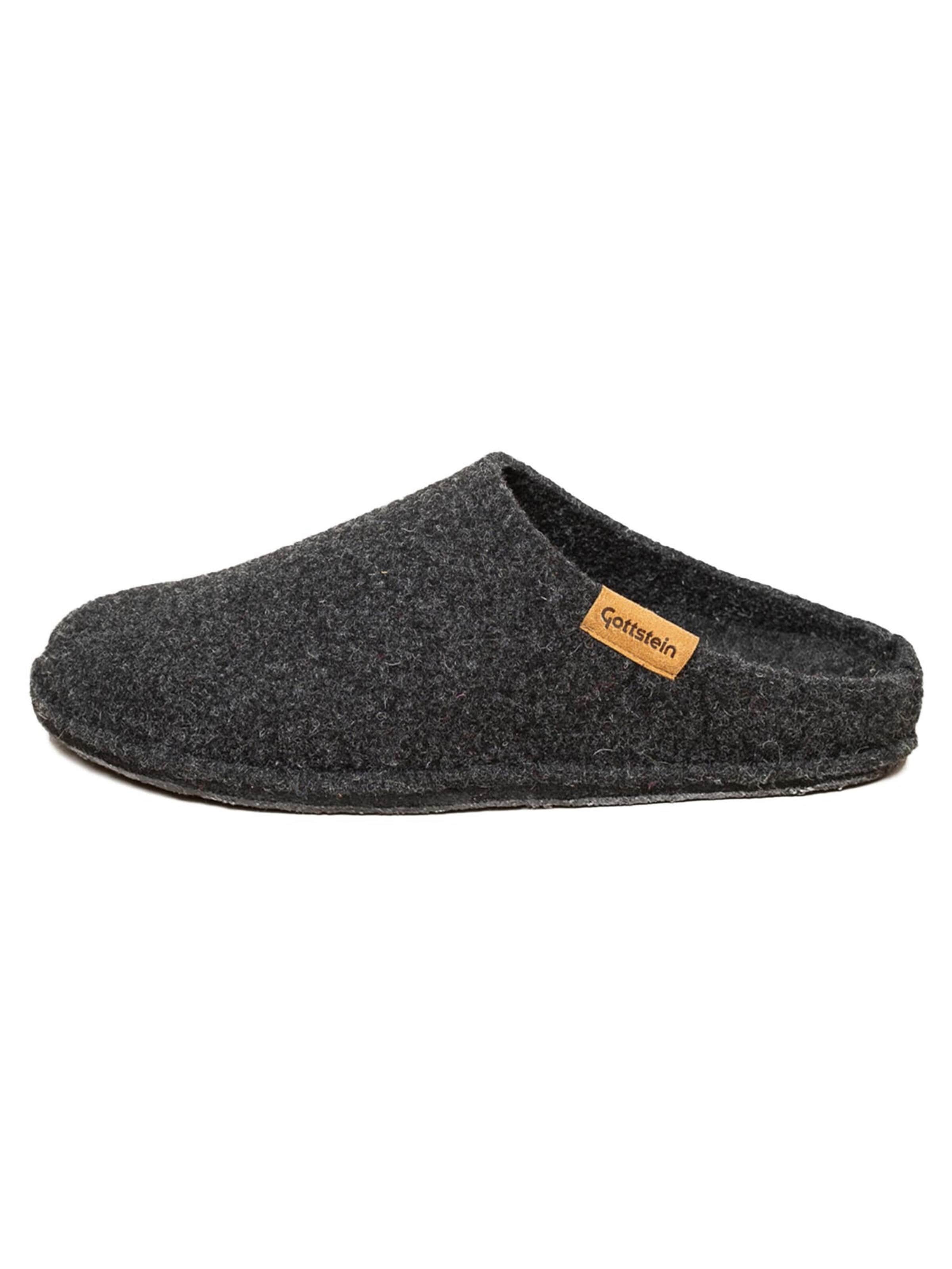 Gottstein Slippers 'Classic-Co' in Grey: front