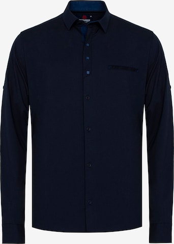 CIPO & BAXX Regular fit Button Up Shirt in Blue: front