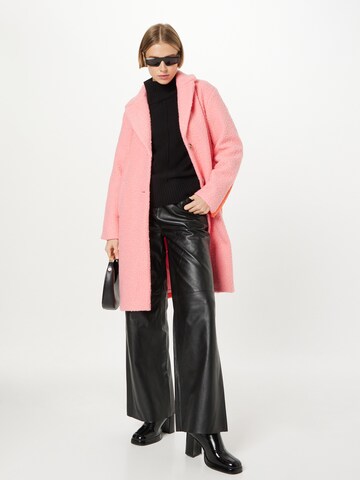 PIECES Between-Seasons Coat 'Nikla' in Pink