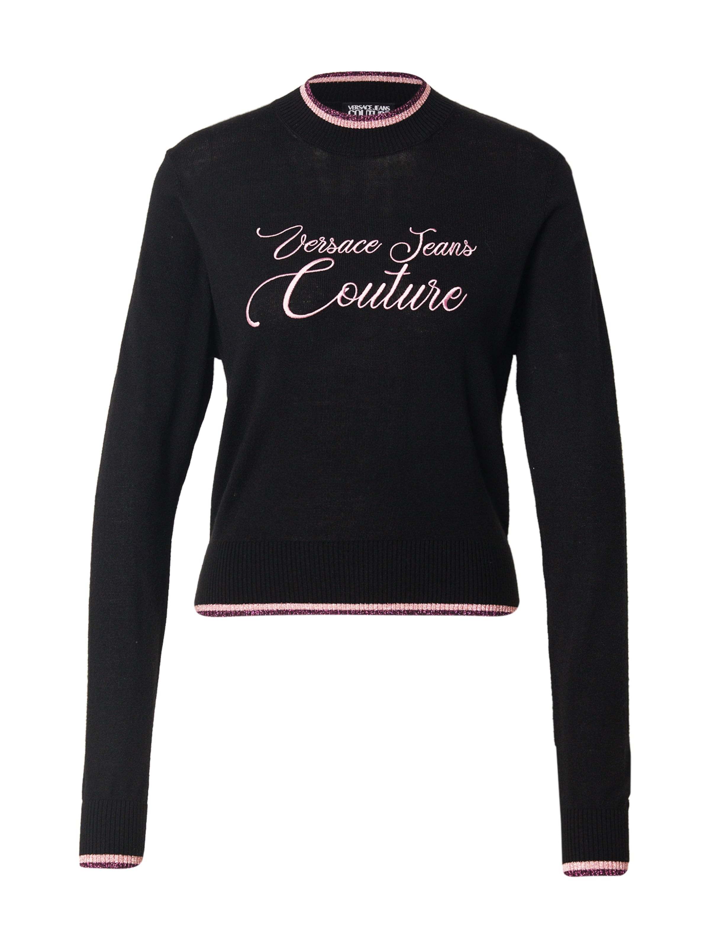 Pull-over Versace Jeans Couture en noir : devant