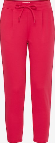 Coupe slim Pantalon à pince 'KATE' ICHI en rose : devant