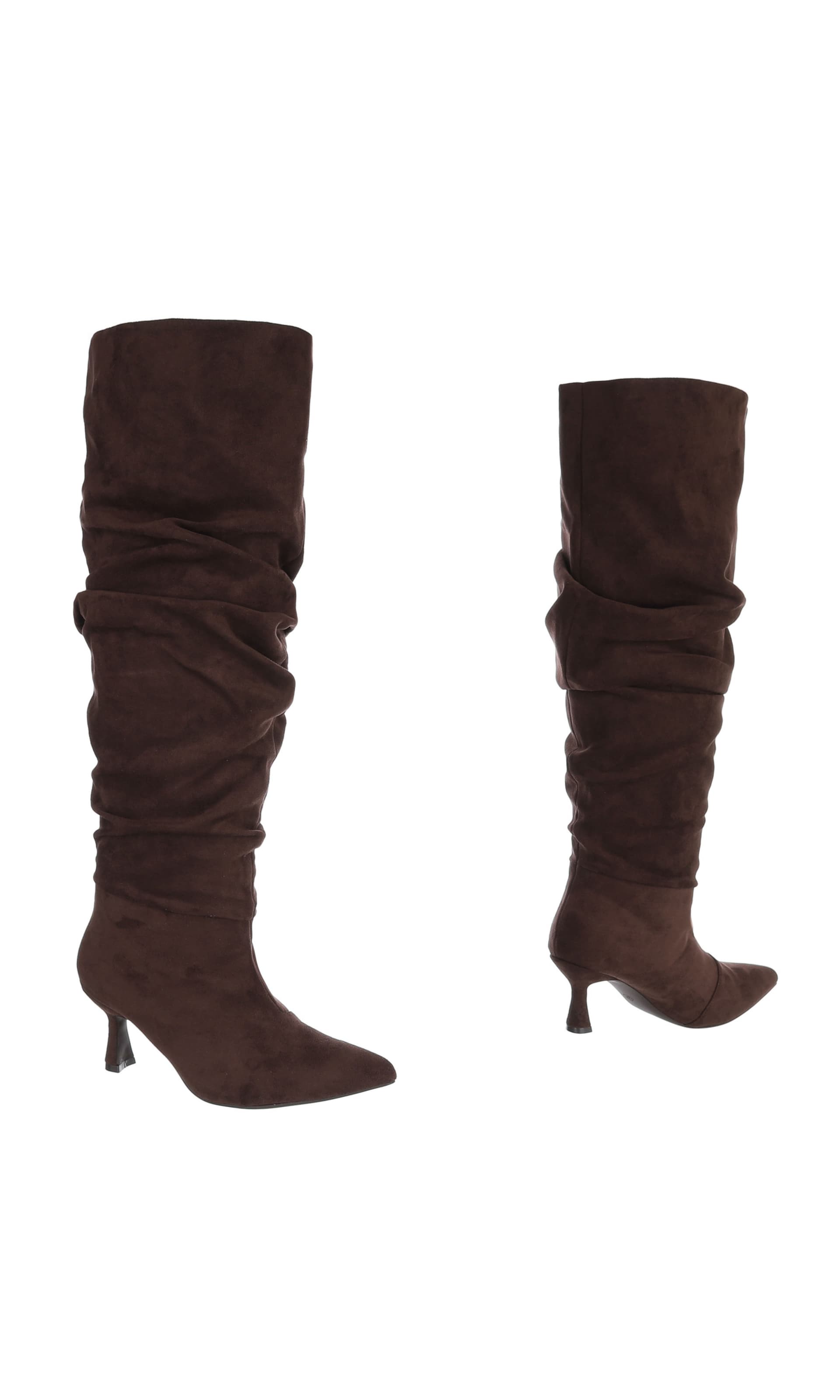 Ital-Design Overknees in Braun