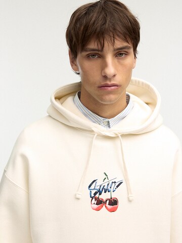 Pull&Bear Sweatshirt in Weiß