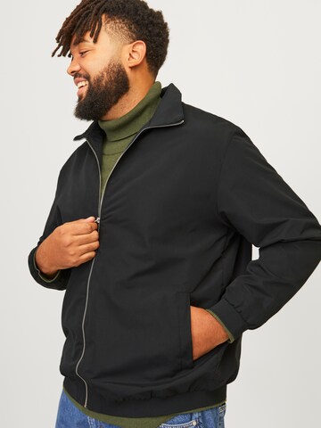 Giacca di mezza stagione 'JJROY HARRINGTON' di Jack & Jones Plus in nero