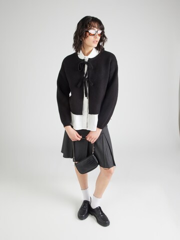 juoda VERO MODA Kardiganas 'BOW'