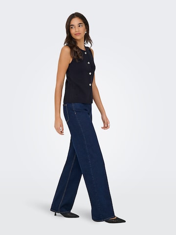 ONLY Pleten brezrokavnik 'ONLIBI' | modra barva