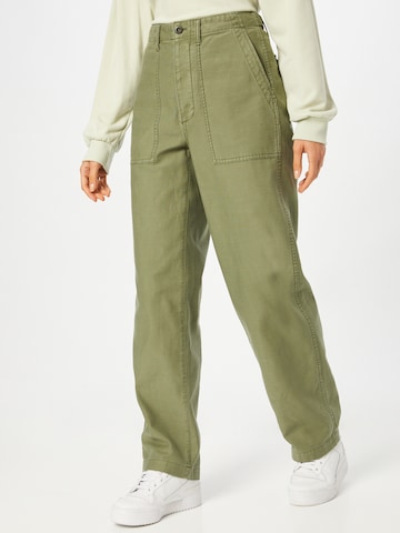 Madewell Loosefit Broek in Groen: voorkant