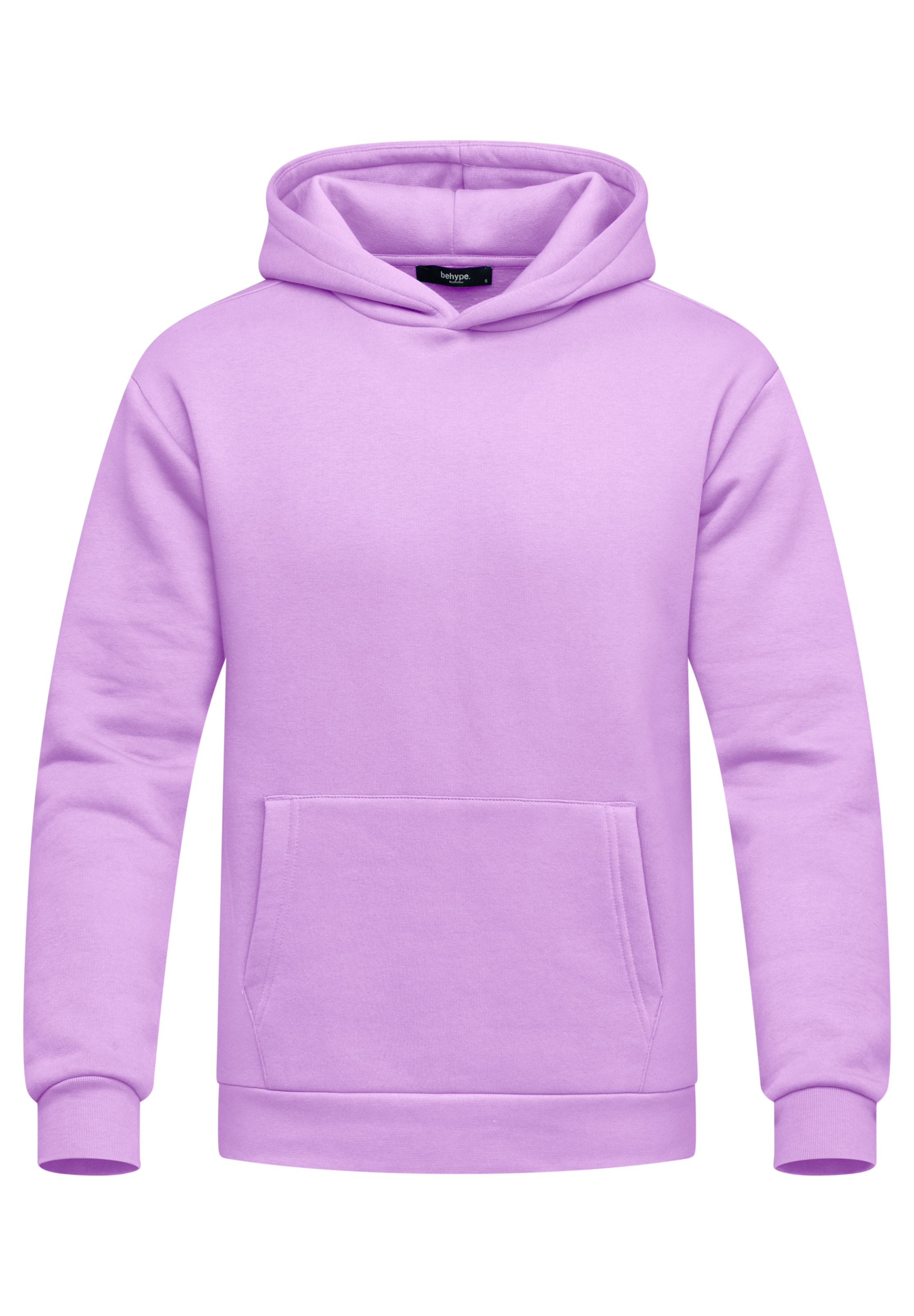 behype Sweatshirt 'COMFY' in Lila: Vorderseite