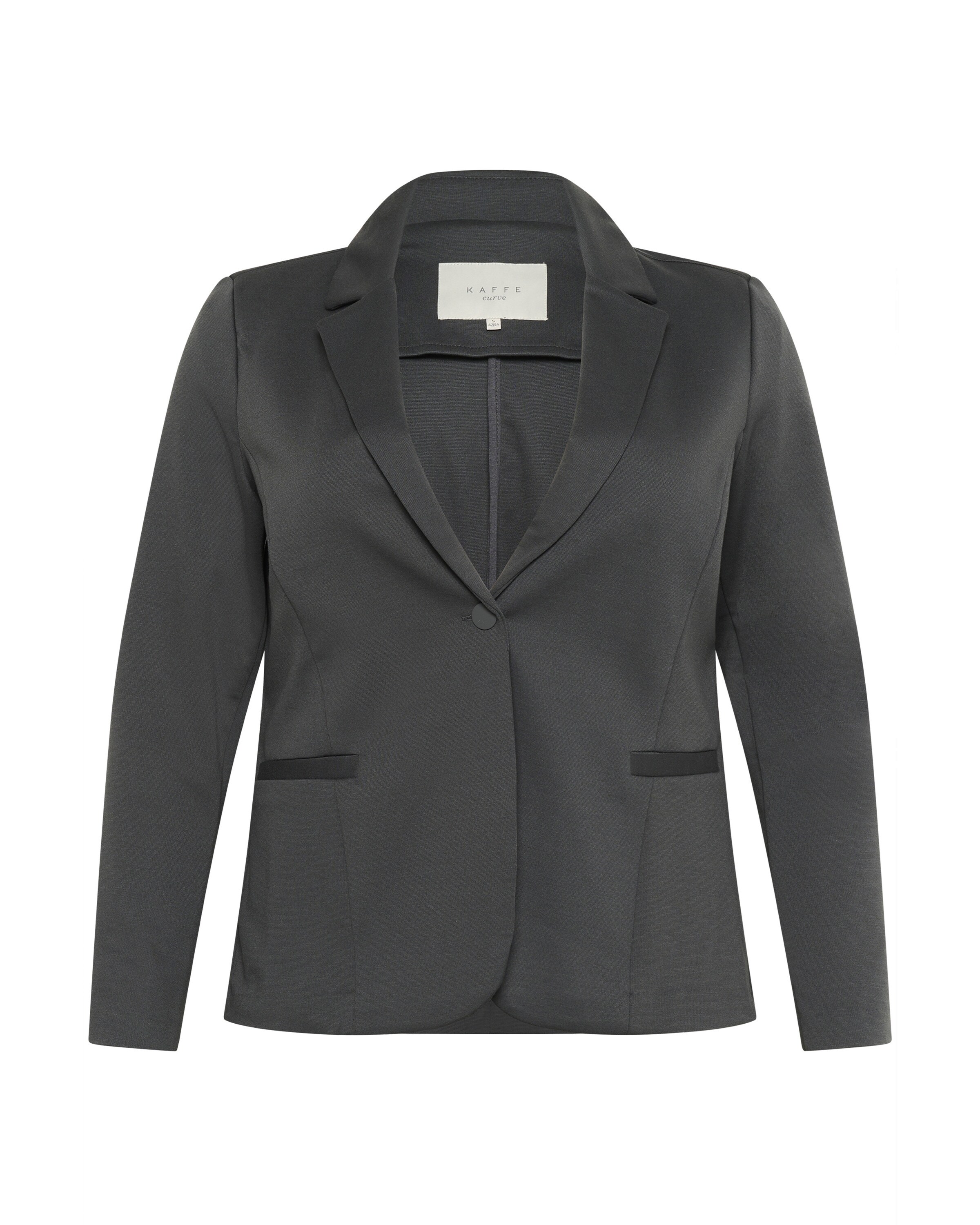 KAFFE CURVE Blazer 'Jenna' in Grau: Vorderseite