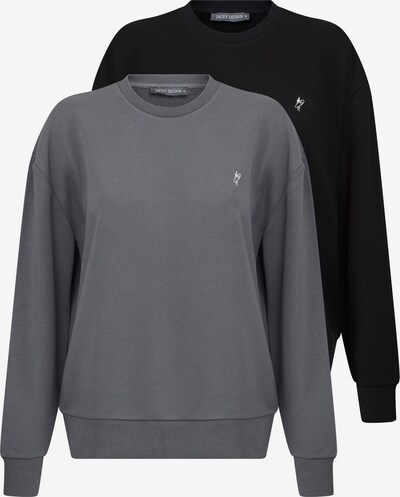 Jacey Quinn Sweatshirt in grau / schwarz / weiß, Produktansicht