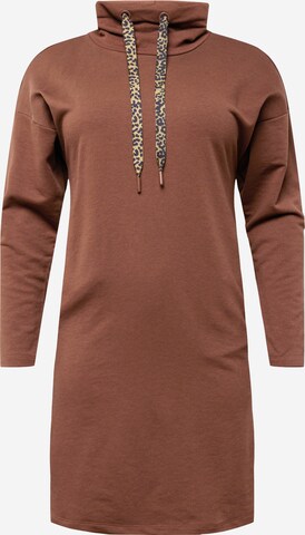 Robe 'LUCI' ONLY Carmakoma en marron : devant