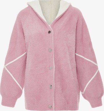 Poomi Knit Cardigan in Pink: front