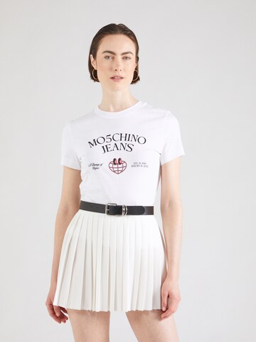 Moschino Jeans Tričko – bílá: přední strana