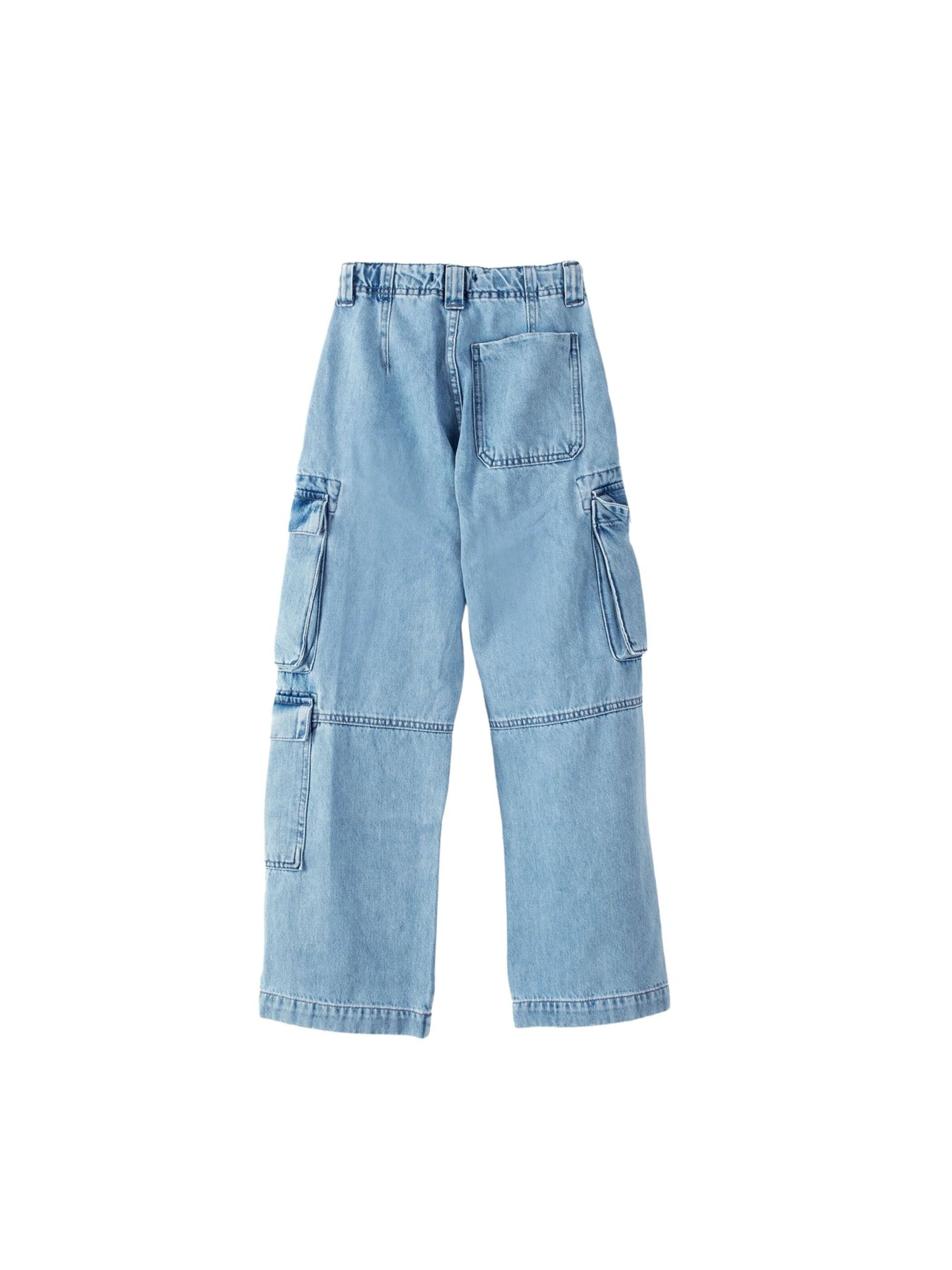 Solang Regular Hose Multicargo-Jeans in Blau