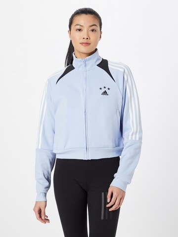 Vestes d’entraînement 'Tiro Suit Up Lifestyle' ADIDAS SPORTSWEAR en bleu : devant