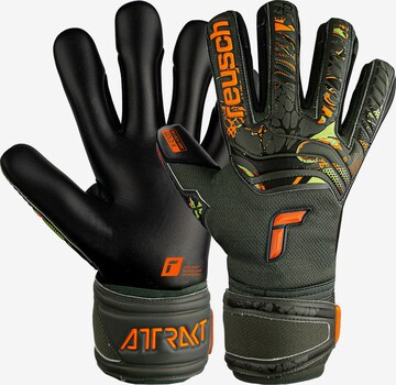 REUSCH Sporthandschoenen 'Attrakt Gold X' in Zwart: voorkant