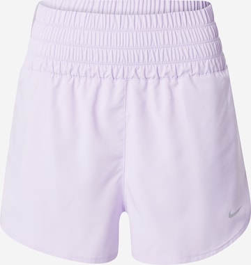 Regular Pantalon de sport 'ONE' NIKE en violet : devant