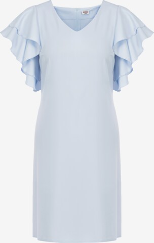 Robe de cocktail 'ELIANA' Karko en bleu : devant