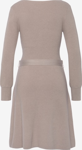 LASCANA Knit dress in Beige