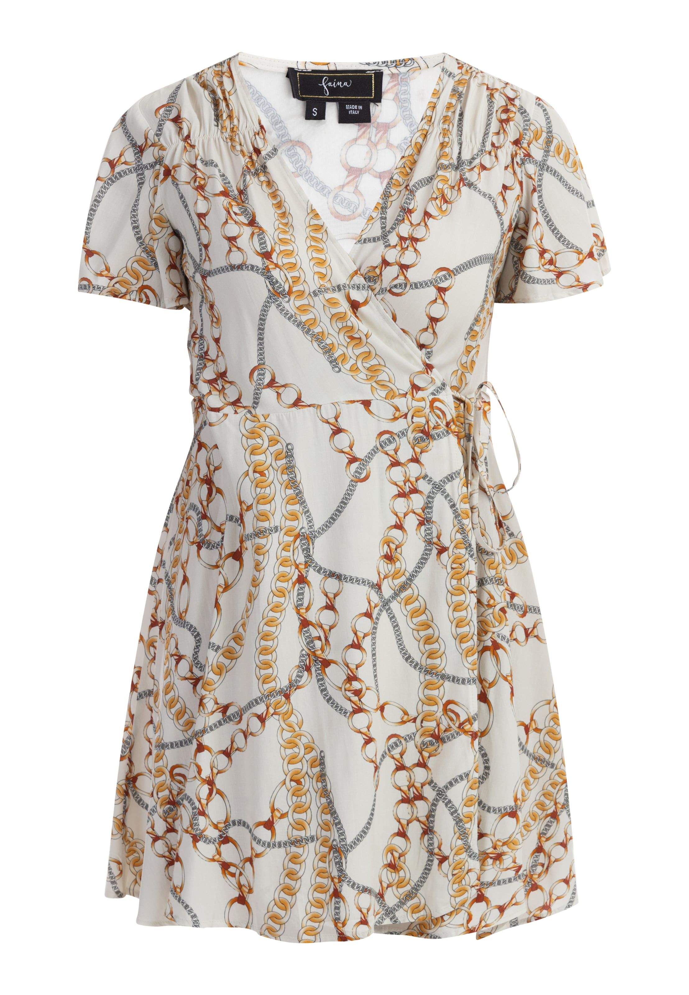 faina Kleid in Weiß: Vorderseite