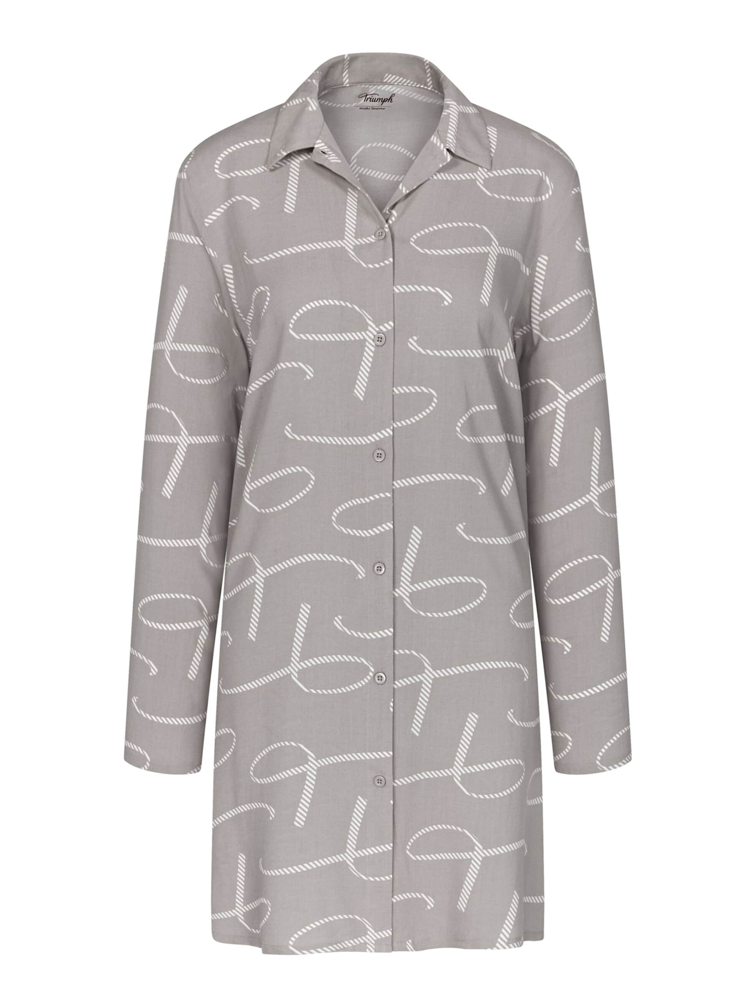 Chemise de nuit ' Boyfriend ' TRIUMPH en gris : devant