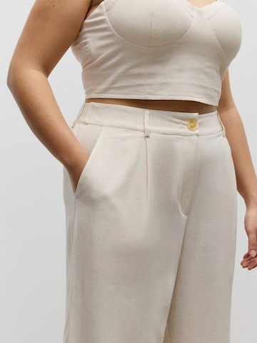 Wide Leg Pantalon à pince CITA MAASS en beige