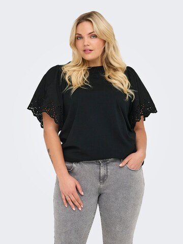 ONLY Carmakoma - Camiseta en negro: frente