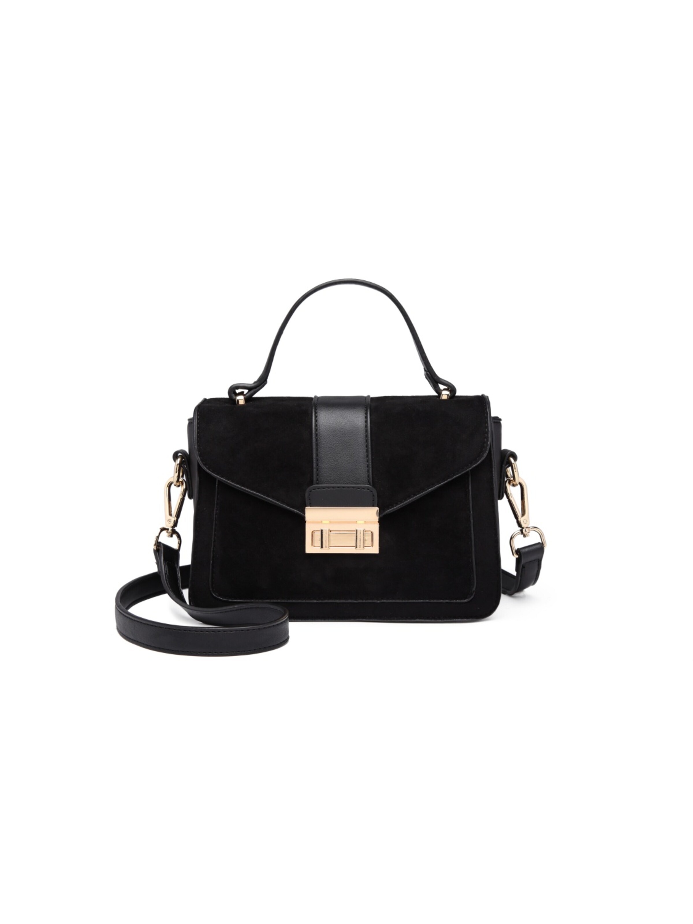 Miss Lulu Schultertasche‌ in Schwarz: Vorderseite