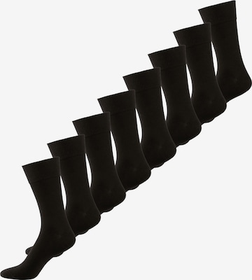 Nur Die Socks ' 98% Baumwolle weich atmungsaktiv ' in Black: front