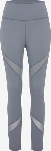 LASCANA ACTIVE Skinny Workout Pants in Grey: front