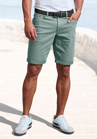 JOHN DEVIN Regular Jeans in Green: front