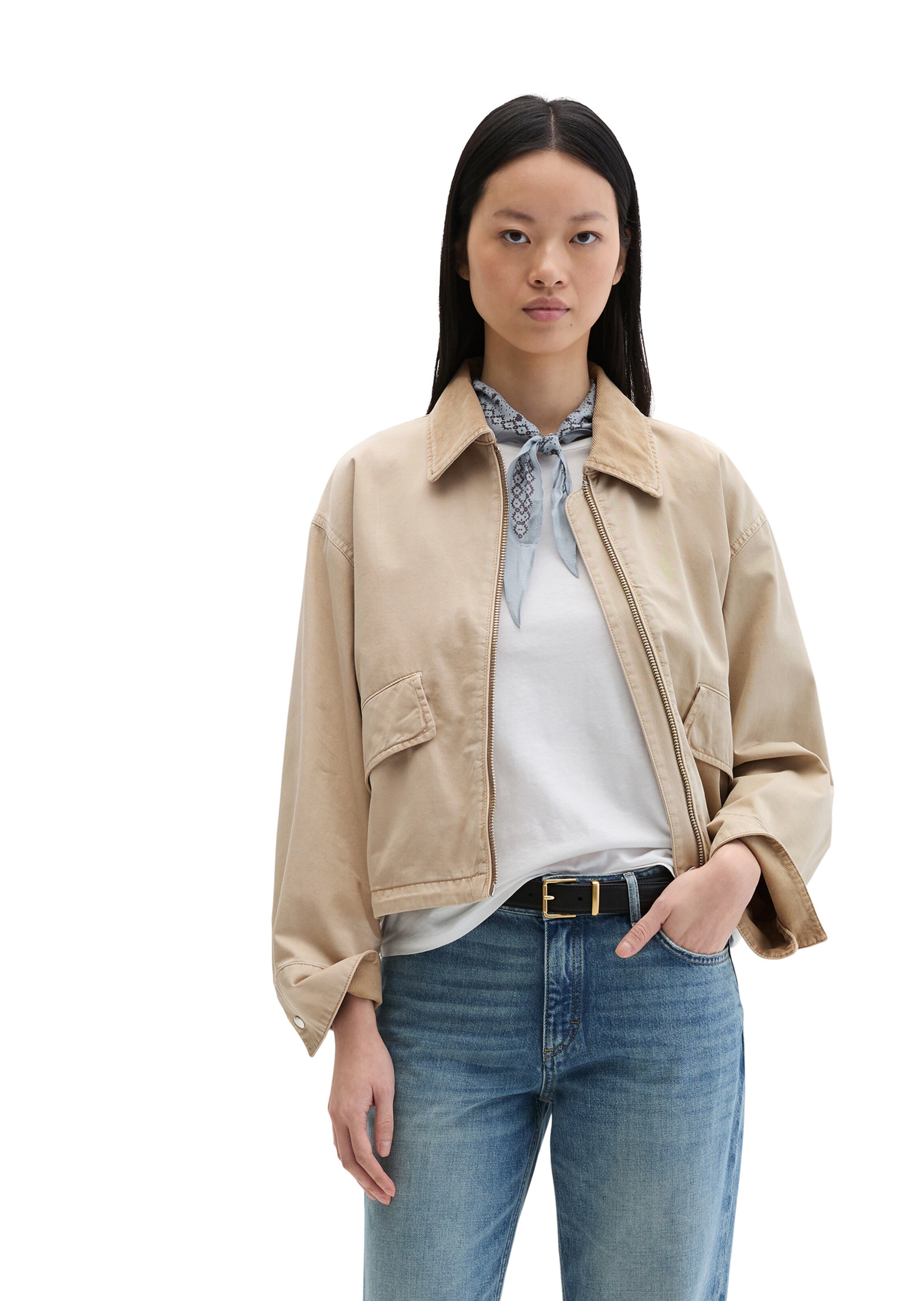Marc O'Polo Between-season jacket in Grey: front