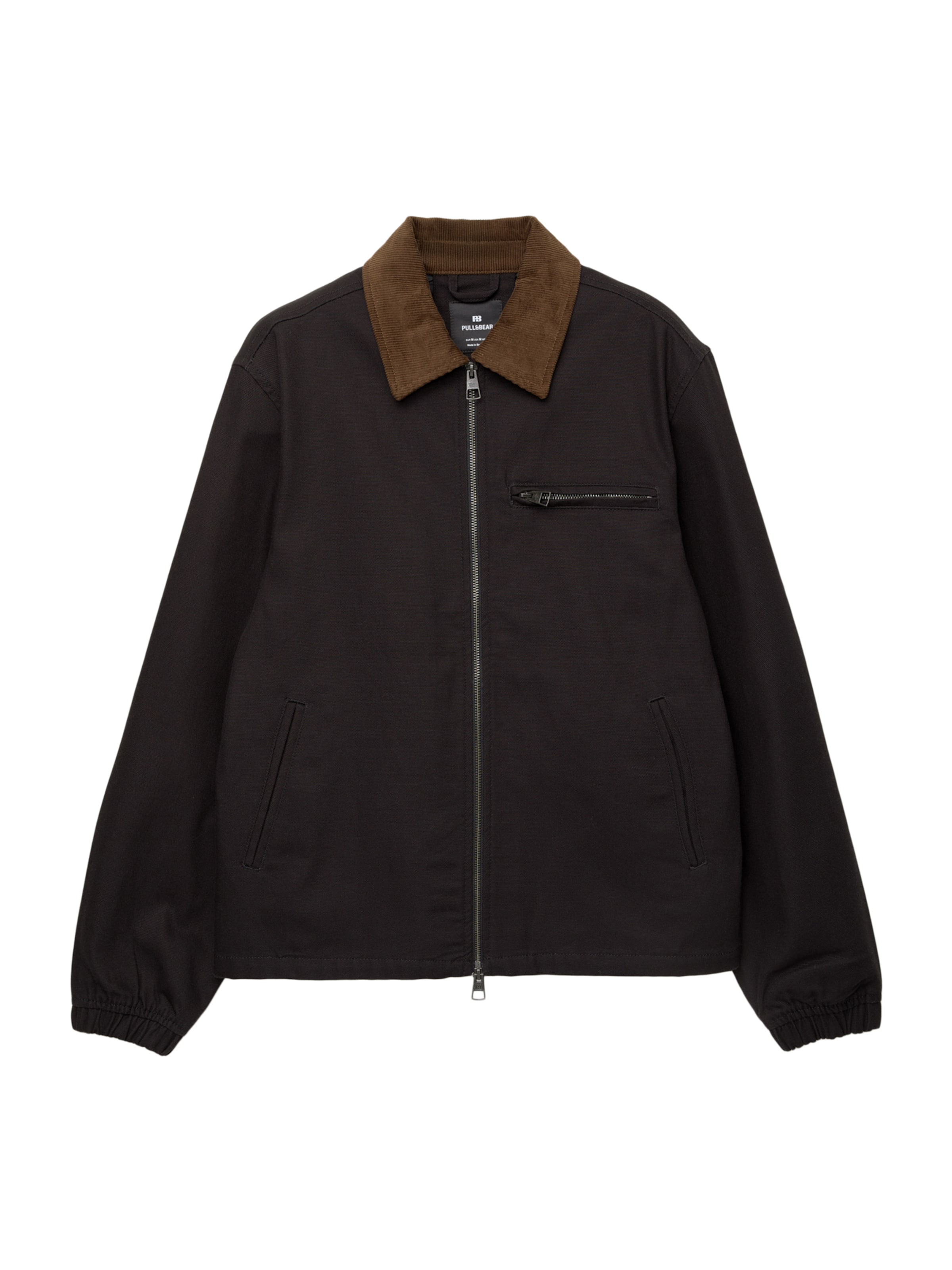 Pull&Bear Overgangsjakke i sort: forside