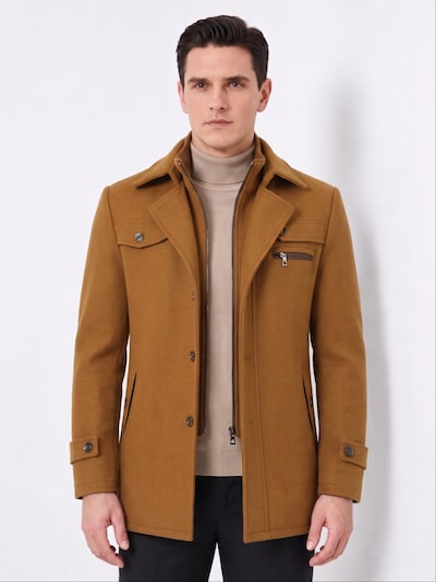 ALLTHEMEN Winter Coat 'Froststille' in XS in Camel, Item view