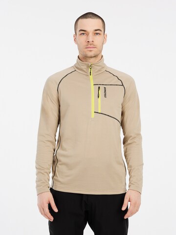 PROTEST Sports sweatshirt 'PRTKODY' in Brown