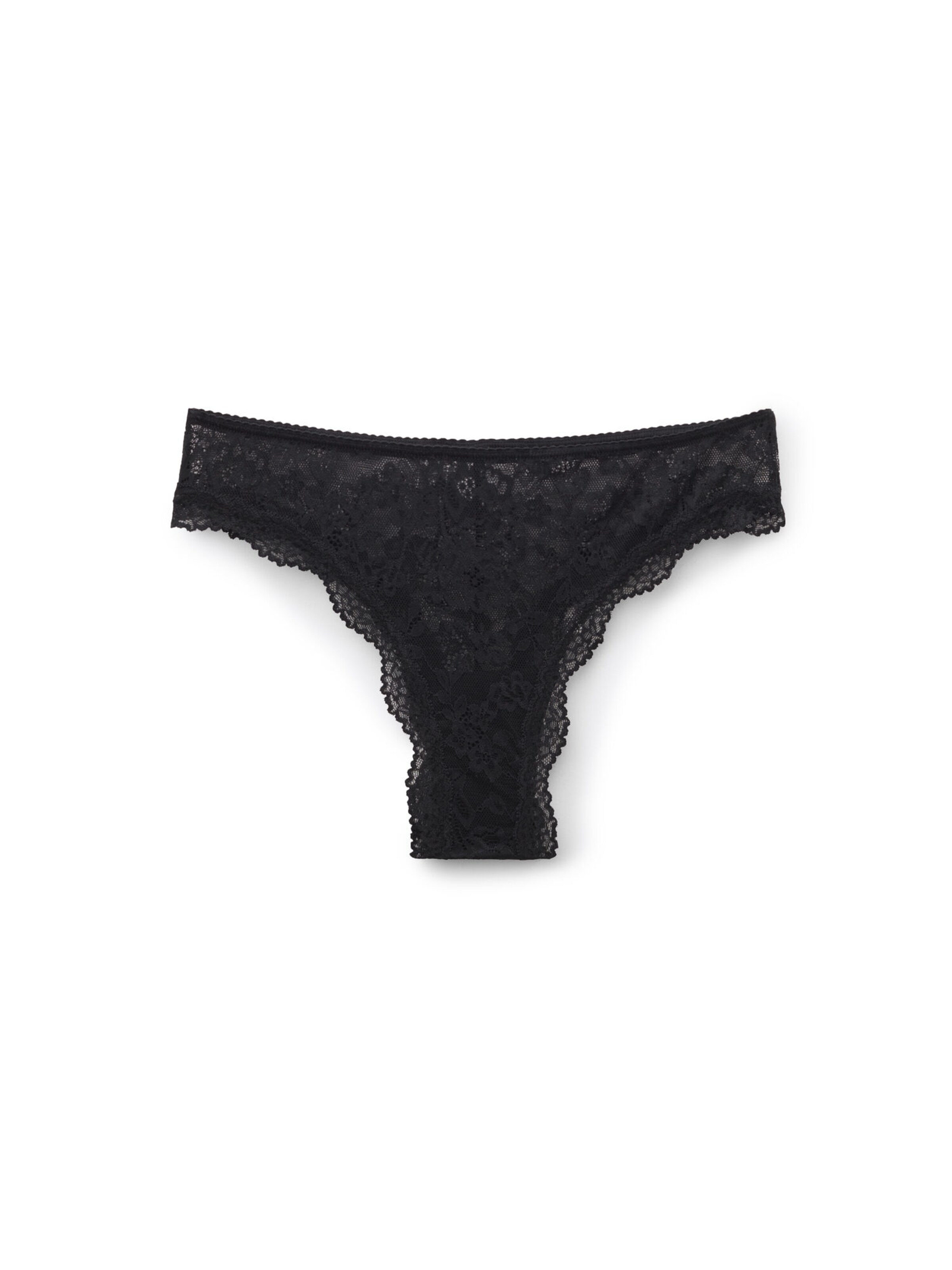 Tezenis Thong in Black: front