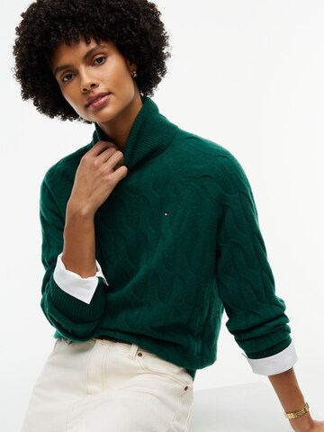TOMMY HILFIGER Pullover in Grün