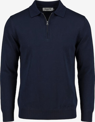 Pullover 'Markova Zip' di INSPR in blu: frontale