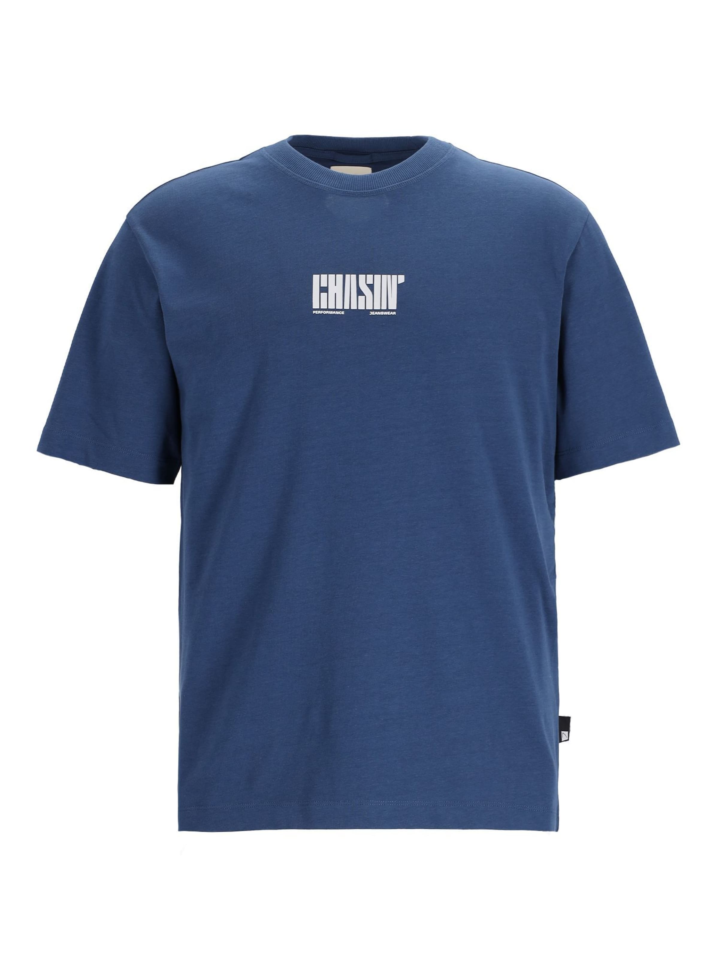 CHASIN' Shirt 'Regent' in Blauw: voorkant