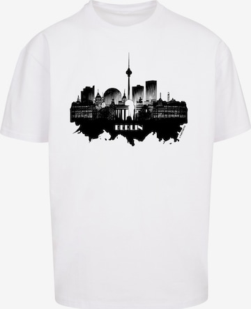 T-Shirt 'Berlin' F4NT4STIC en blanc : devant