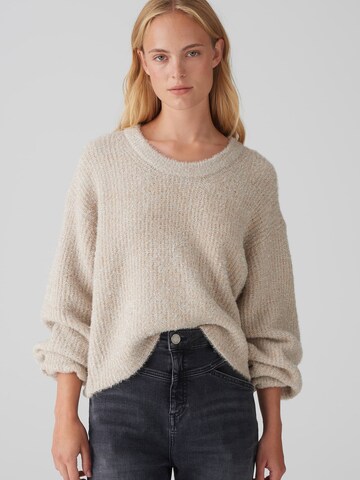 Pull-over 'Plimma' OPUS en beige : devant