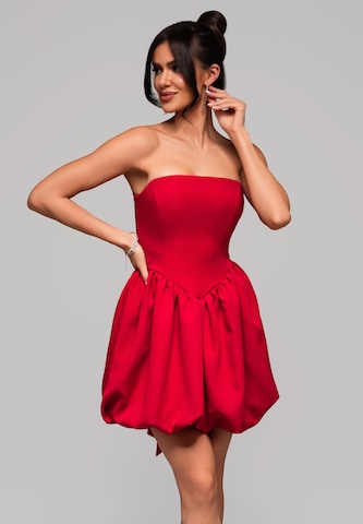 Ombre Cocktail dress 'Marisol' in Red: front