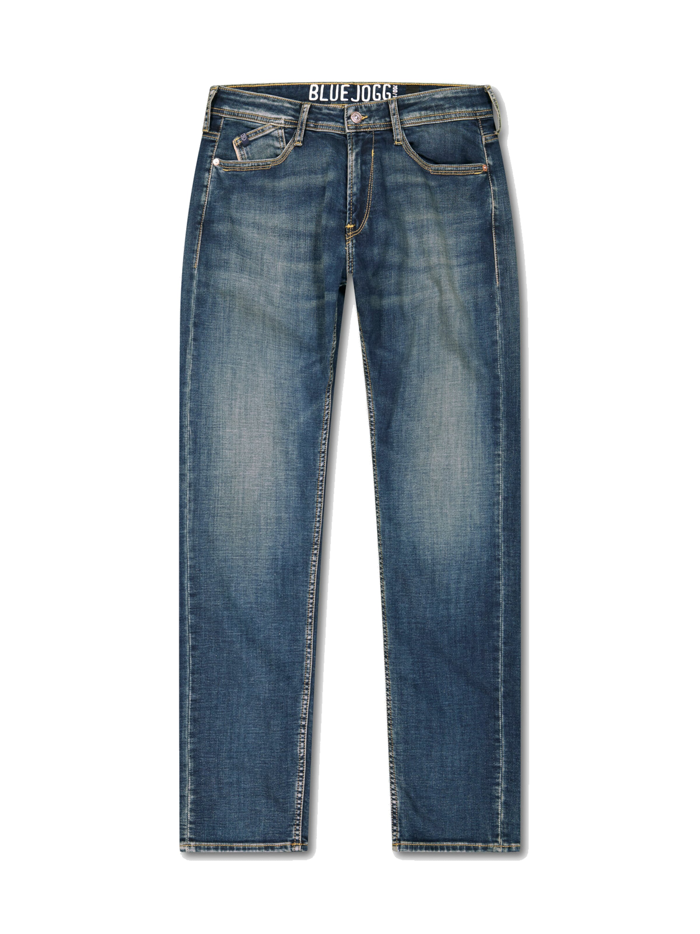 Le Temps Des Cerises Regular Jeans in Blauw: voorkant