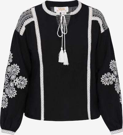 Bluză 'Spring Summer' usha FESTIVAL pe negru / alb, Vizualizare produs