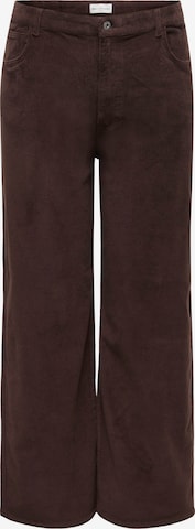 ONLY Carmakoma Wide leg Byxa 'CARHope' i brun: framsida