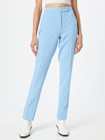 NORR Pleated Pants 'Mey' in Blue: front